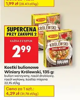 Biedronka Królewski bulion warzywny Winiary oferta
