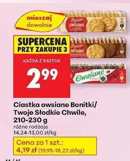 Biedronka Ciastka owsiane Bonitki oferta