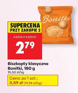 Biedronka Biszkopty klasyczne 180 g Bonitki oferta