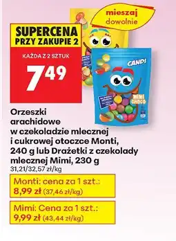 Biedronka Drażetki z czekolady mlecznej Mimi, 230 g oferta