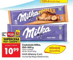 Biedronka Czekolada Milka, różne rodzaje 250-300 g oferta