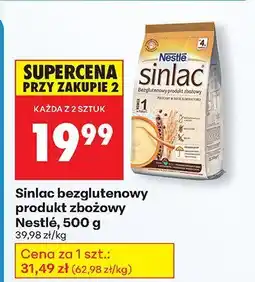 Biedronka Bezglutenowy produkt zbożowy Sinlac, 500 g Nestlé oferta