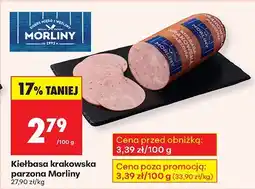 Biedronka Kiełbasa krakowska parzona Morliny oferta