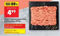 Biedronka Mięso mielone wieprzowe Kraina Mięs 400 g oferta