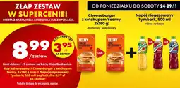 Biedronka Cheeseburger z ketchupem Yeemy drobiowy 2x160g oferta