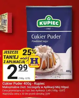 Hitpol Cukier puder 400g - Kupiec oferta