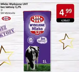Market Point Mleko Wydojone UHT bez laktozy 3,2% 1l SM Mlekovita oferta