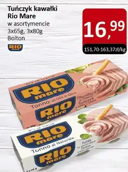 Market Point Tuńczyk kawałki Rio Mare w asortymencie 3x65g, 3x80g oferta