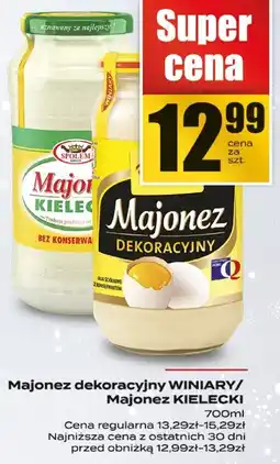 Supeco Majonez dekoracyjny WINIARY/Majonez KIELECKI WINIARY/KIELECKI oferta