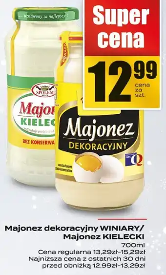 Majonez dekoracyjny WINIARY/Majonez KIELECKI WINIARY/KIELECKI
