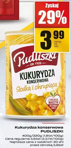 Supeco Kukurydza konserwowa PUDLISZKI oferta