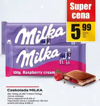 Czekolada MILKA Raspberry Cream
