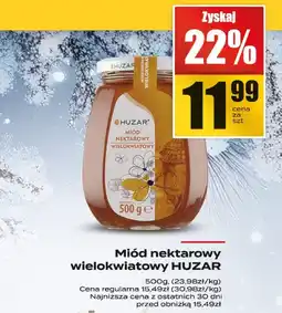Supeco Miód nektarowy wielokwiatowy HUZAR 500g oferta