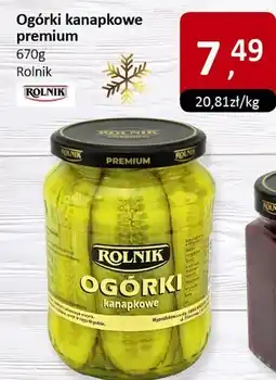 Market Point Ogórki kanapkowe premium 670g Rolnik oferta