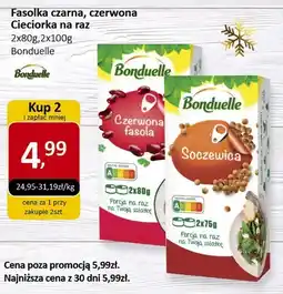 Market Point Fasolka czarna, czerwona Cieciorka na raz 2x80g, 2x100g Bonduelle oferta