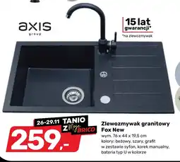 Bricomarche Zlewozmywak Axis group oferta