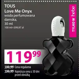 Hebe Woda perfumowana damska tous oferta