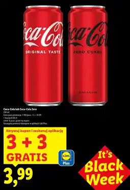 Lidl Napój Coca-Cola oferta