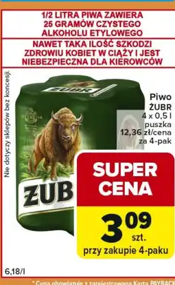 Carrefour Express Piwo Żubr oferta
