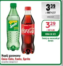 Eurocash Napój gazowany Coca-Cola, Fanta, Sprite oferta
