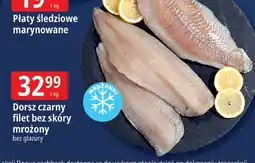 E.Leclerc Dorsz czarny filet bez skóry mrożony bez glazury Leclerc oferta