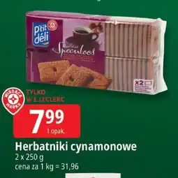 E.Leclerc Herbatniki cynamonowe Pit Deli oferta