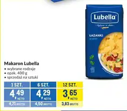 Makro Makaron Lubella różne rodzaje oferta