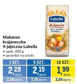 Makro Makaron krajaneczka 4-jajeczna Lubella oferta