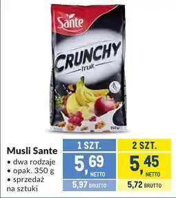 Makro Musli Sante dwa rodzaje oferta