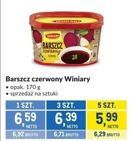 Makro Barszcz czerwony Winiary oferta