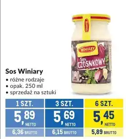 Makro Sos Winiary różne rodzaje oferta
