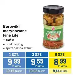 Makro Borowiki marynowane Fine Life - całe oferta