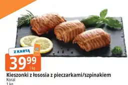 E.Leclerc Kieszonki z łososia z pieczarkami/szpinakiem Koral oferta