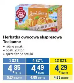 Makro Herbatka owocowa ekspresowa Teekanne różne smaki oferta