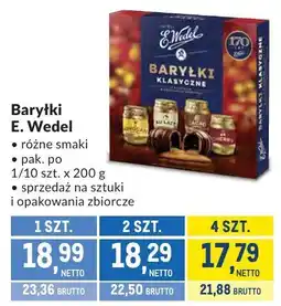 Makro Baryłki E. Wedel różne smaki oferta