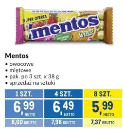 Makro Mentos owocowe, miętowe oferta