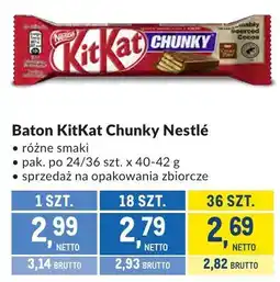 Makro Baton KitKat Chunky Nestlé różne smaki oferta