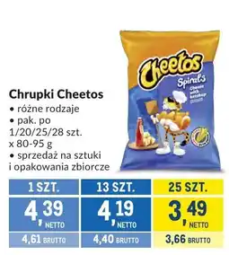Makro Chrupki Cheetos różne rodzaje oferta