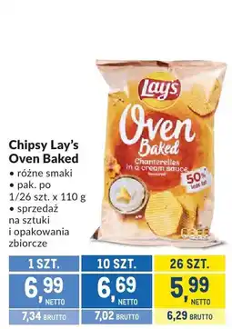 Makro Chipsy Lay's Oven Baked różne smaki 110g oferta