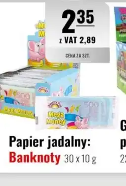 Eurocash Papier jadalny: Banknoty oferta