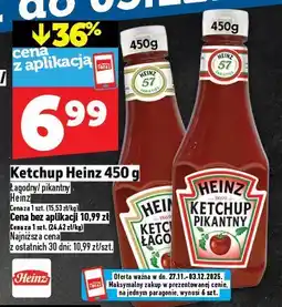 Topaz Ketchup Heinz 450 g oferta