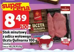 Topaz Stek minutowy z udźca wołowego Uczta Qulinarna Sokołów 100 g oferta