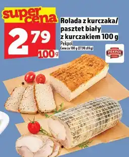Topaz Rolada z kurczaka/pasztet biały z kurczakiem 100 g Pekpol oferta