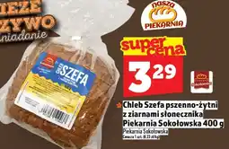 Topaz Chleb Szefa pszenno-żytni z ziarnami słonecznika Piekarnia Sokołowska 400 g oferta