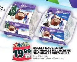 Stokrotka Kulki z nadzieniem Snowballs Milchcreme, Snowballs Oreo Milka oferta