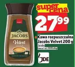 Topaz Kawa rozpuszczalna Jacobs Velvet 200 g oferta