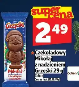 Topaz Czekoladowy Mikołaj z nadzieniem Grzeski 29 g Colian oferta