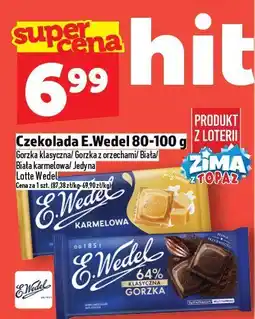 Topaz Czekolada E.Wedel gorzka/mleczna/biała/karmelowa/Jedyna Lotte Wedel oferta