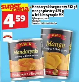 Topaz Mandarynki segmenty/mango plastry w lekkim syropie MK oferta