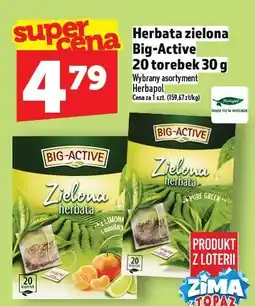 Topaz Herbata zielona Big-Active 20 torebek 30 g oferta